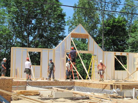Steve Doherty Contracting built this structure in one day on Tuesday July 12, 2011