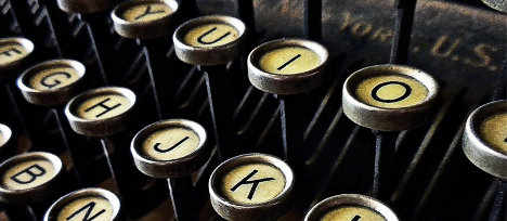 Photo: Joseph Hart typing Joseph Hart