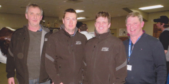 Meaford curlers Dennis Risk, Jon Wile, Andy Ormsby, and Jeff Thompson of Chesley (skip) were the winners of the Canadian Livestock National Bonspiel. Canadian Livestock Bonspiel 540